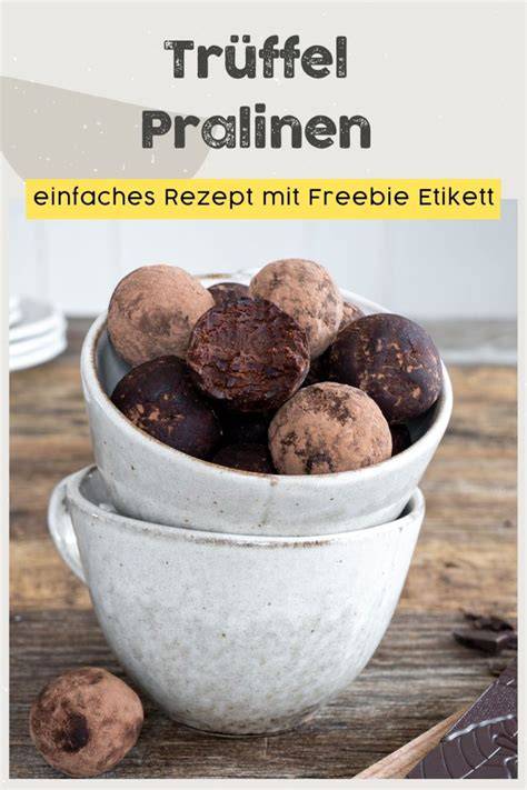 Hauptzutaten und Erscheinungsbild von Trüffelpralinen