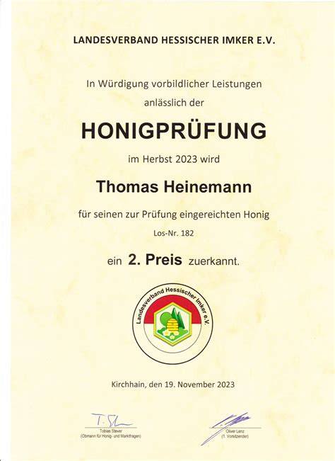 Haus-Tests zur Honigprüfung