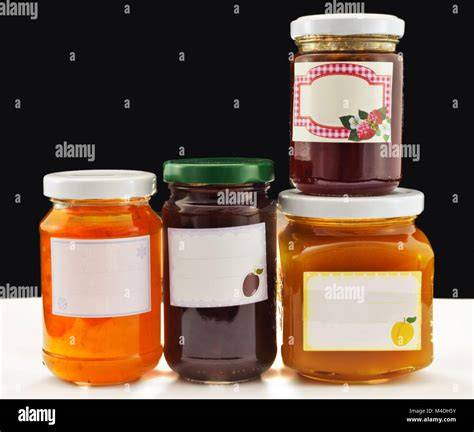 Hausgemachte Marmelade Gläser