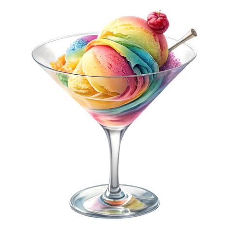 Hausgemachtes Eis in einem schönen Glas serviert