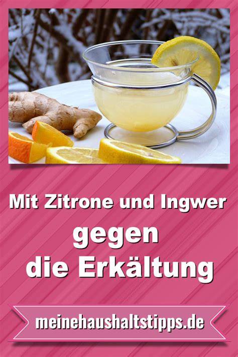 Hausmittel gegen Erkältung - Tee mit Zitrone und Honig