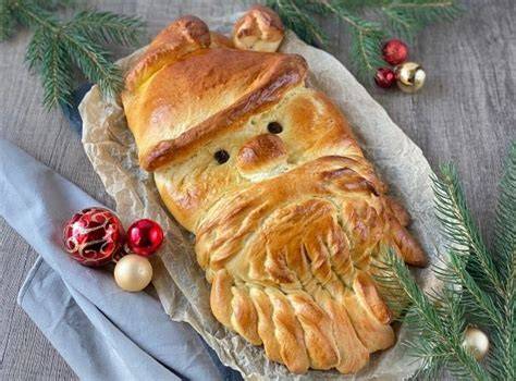 Hefeteig Nikolaus mit Rosinenaugen