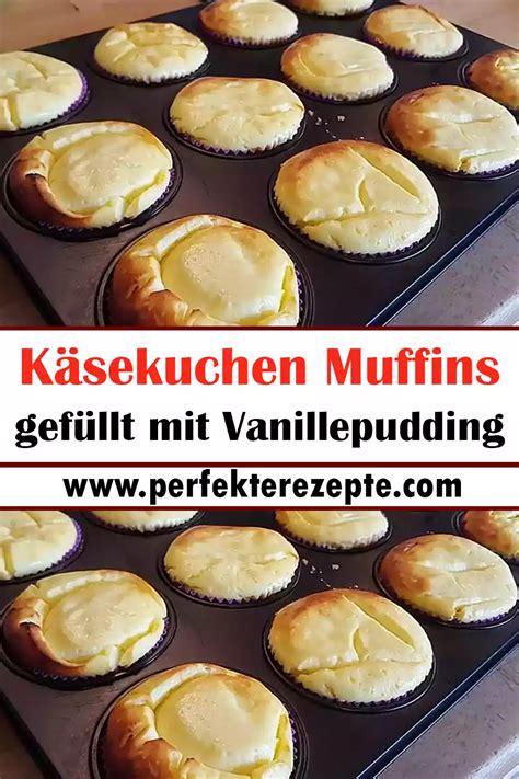 Hefeteig-Muffins gefüllt mit Vanillepudding und Erdbeermarmelade