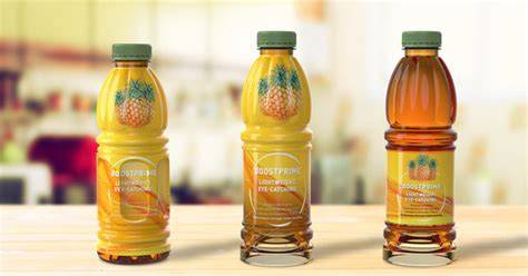 Heiß abgefüllte Sirup-Flaschen