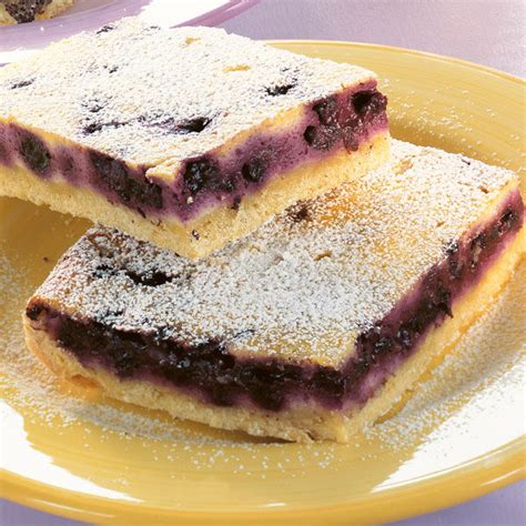 Heidelbeer-Quarkkuchen mit Vanillepudding