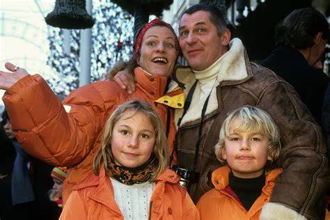 Heinz Hoenig mit Simone und Kindern 1998