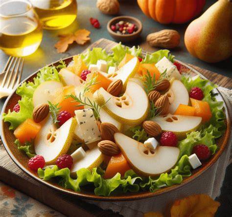 Herbstlicher Marktstand mit frischen Quitten und Birnen