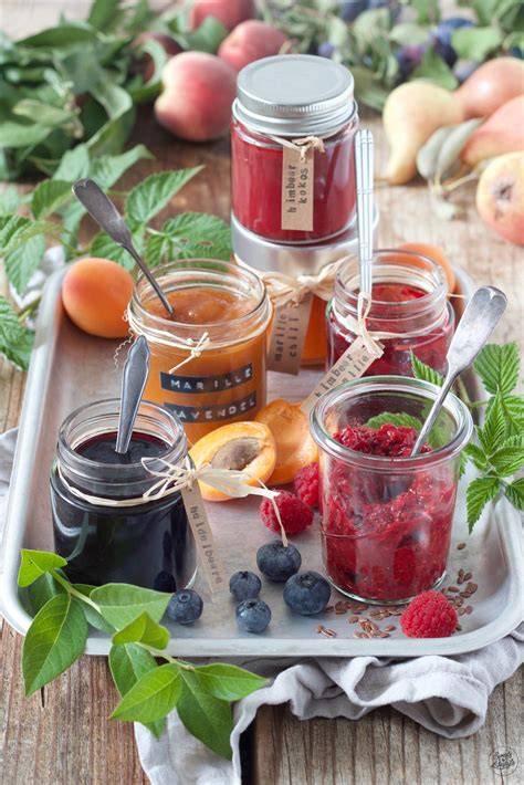 Herstellung Marmelade ohne Zucker mit natürlichen Geliermitteln