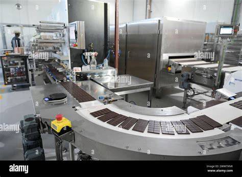 Herstellung in Schokoladenfabrik