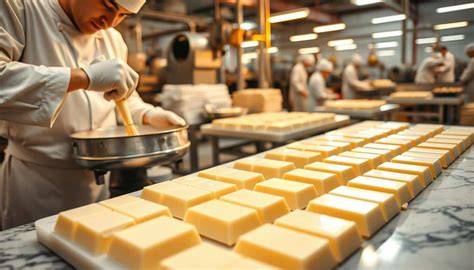 Herstellung und Dekoration von Orangen-Marzipan-Trüffeln