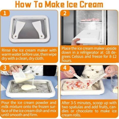 Herstellung von Eiscreme mit Eismaschine