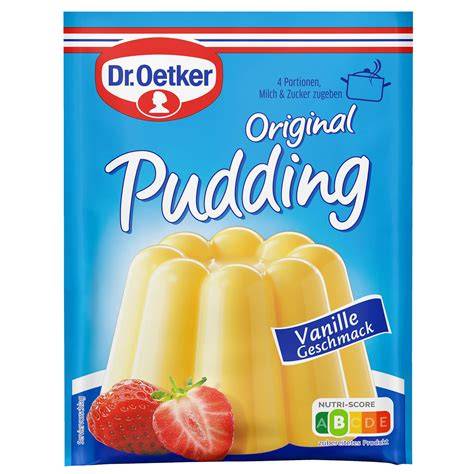Herstellung von Puddingcreme mit Sahne
