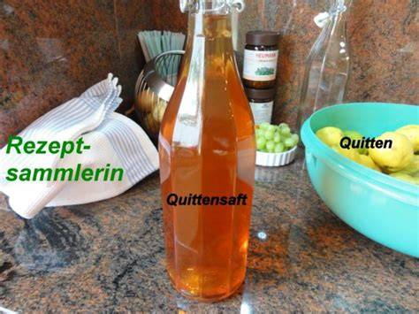 Herstellung von Quittensaft für Gelee und Marmelade (Schaubild)