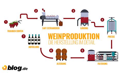 Herstellung von Wein und Schokolade Schema