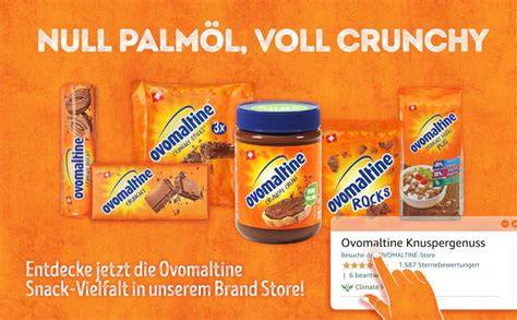 Herstellungsprozess von Ovomaltine Schokolade mit dunklen Kakaobohnen und Malz