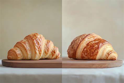 Herstellungsschritte: Gipfeli vs. Croissant Tourieren und Formen