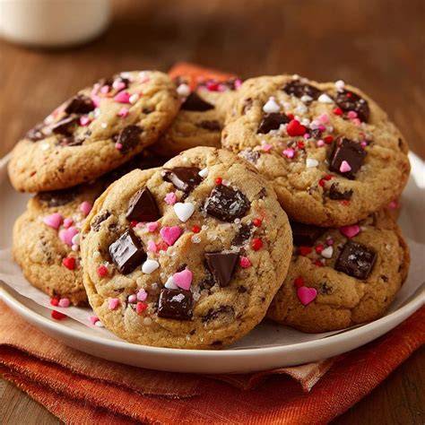 Herz Cookies auf einem Teller, Nahaufnahme