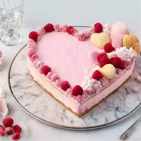 Herz- und Ombre-Streusel an Torte
