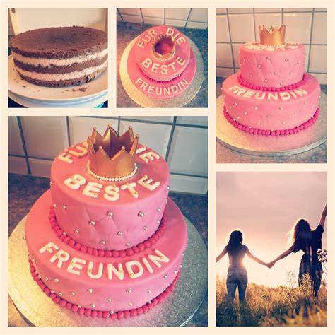 Herzförmiger Kuchen für die beste Freundin