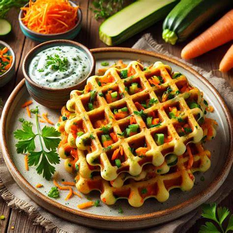 Herzhafte Frittata-Waffeln mit Gemüse