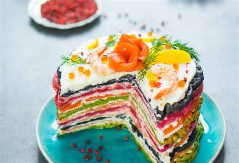 Herzhafte Schichttorte, Zubereitungsschritte