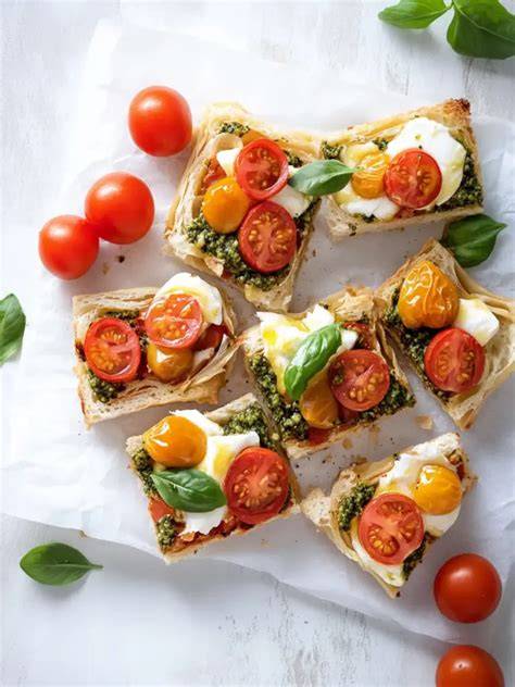 Herzhafter Hühnerkuchen mit Mozzarella