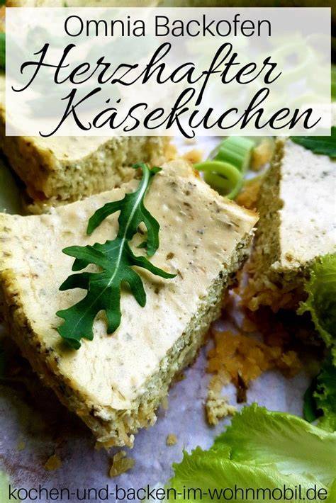 Herzhafter Omnia-Käsekuchen: Chipsboden, Kräuter-Auswahl, Serviervorschlag