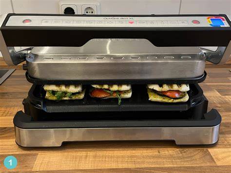 Herzhafter Zwiebelflammkuchen im OptiGrill - Schema: Teig, Belag, Temperatur