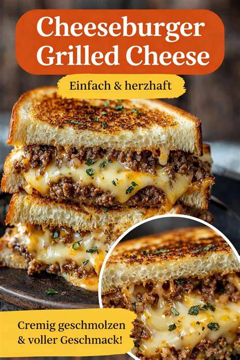 Herzhaftes Sandwich mit Käse und Champignons
