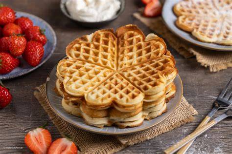Herzwaffeln frisch gebacken
