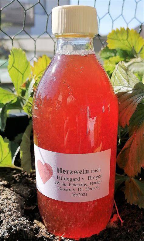 Herzwein in Glasflaschen