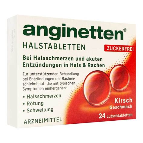 Hilfe bei Halsschmerzen: anginetten Halstabletten zuckerfrei