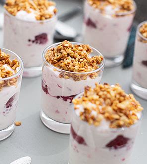 Himbeer-Quark mit Macadamiamus Crunch