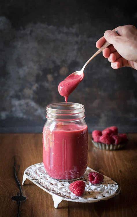 Himbeercurd im Glas