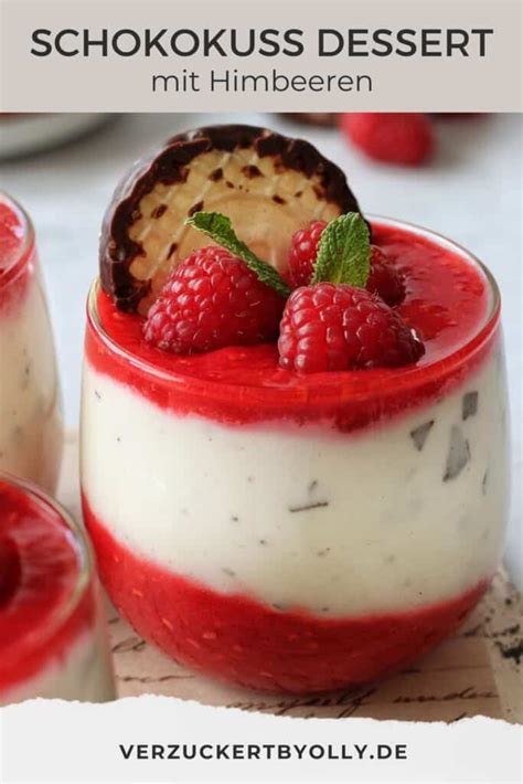 Himbeeren für Schokokuss Dessert