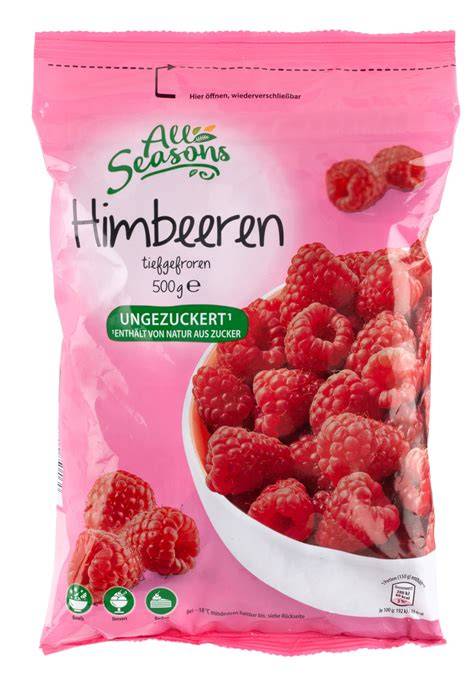Himbeeren frisch und tiefgekühlt für Mousse