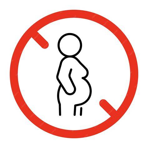 Hinweis-Symbol: Nicht empfohlen für Schwangere