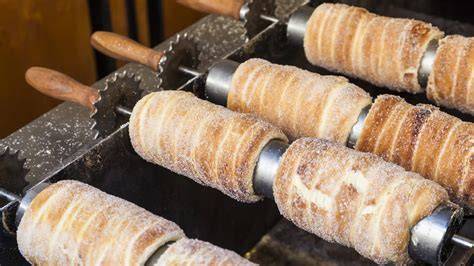 Historische Altböhmische Kuchenproduktion