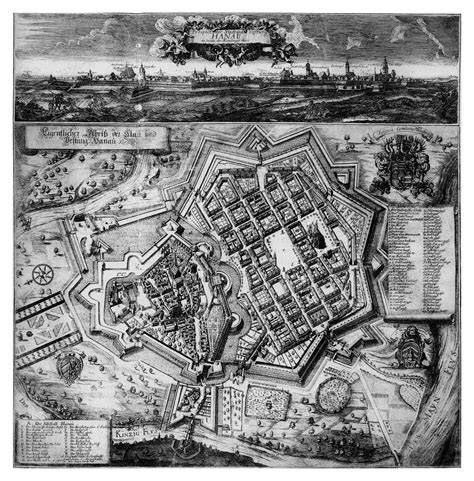 Historische Ansicht Nürnbergs und Handelswege