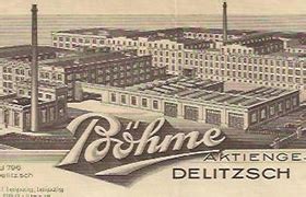 Historische Ansicht der Delitzscher Schokoladenfabrik