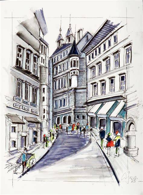 Historische Ansicht der Voltastraße Backstube