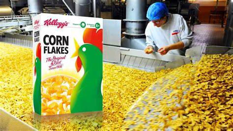 Historische Cornflakes Produktion