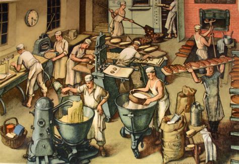 Historische Darstellung: Lebkuchenbäcker im Mittelalter