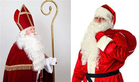Historische Darstellung: Nikolaus mit Bischofsmütze vs. moderner Weihnachtsmann