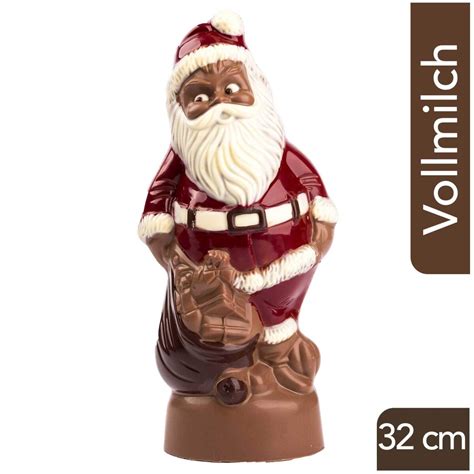 Historische Darstellung Nikolaus und moderner Schoko-Weihnachtsmann