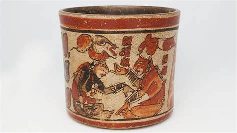 Historische Darstellung der Maya mit Kakao