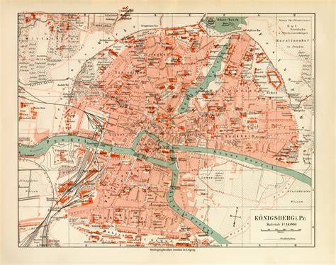 Historische Darstellung von Königsberg und Marzipanherstellung