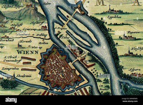 Historische Darstellung von Wien zur Zeit der Belagerung