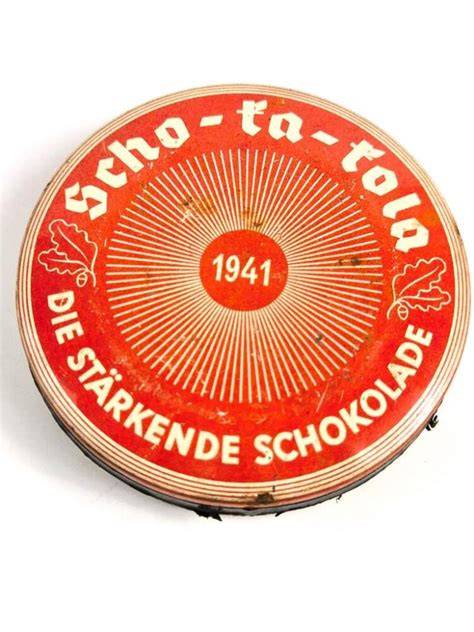 Historische Dose von SCHO-KA-KOLA im Retro-Design