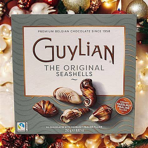 Historische Guylian Pralinenwerbung
